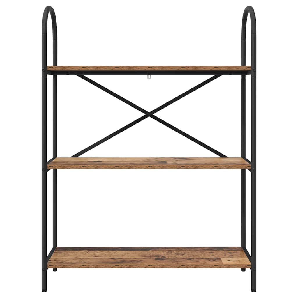Raft pentru cărți Lemn vechi 80 x 30 x 109 cm Lemn compozit GartenMobel Dekor