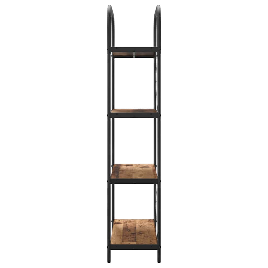 Raft pentru cărți Lemn vechi 80 x 30 x 146 cm Lemn compozit GartenMobel Dekor