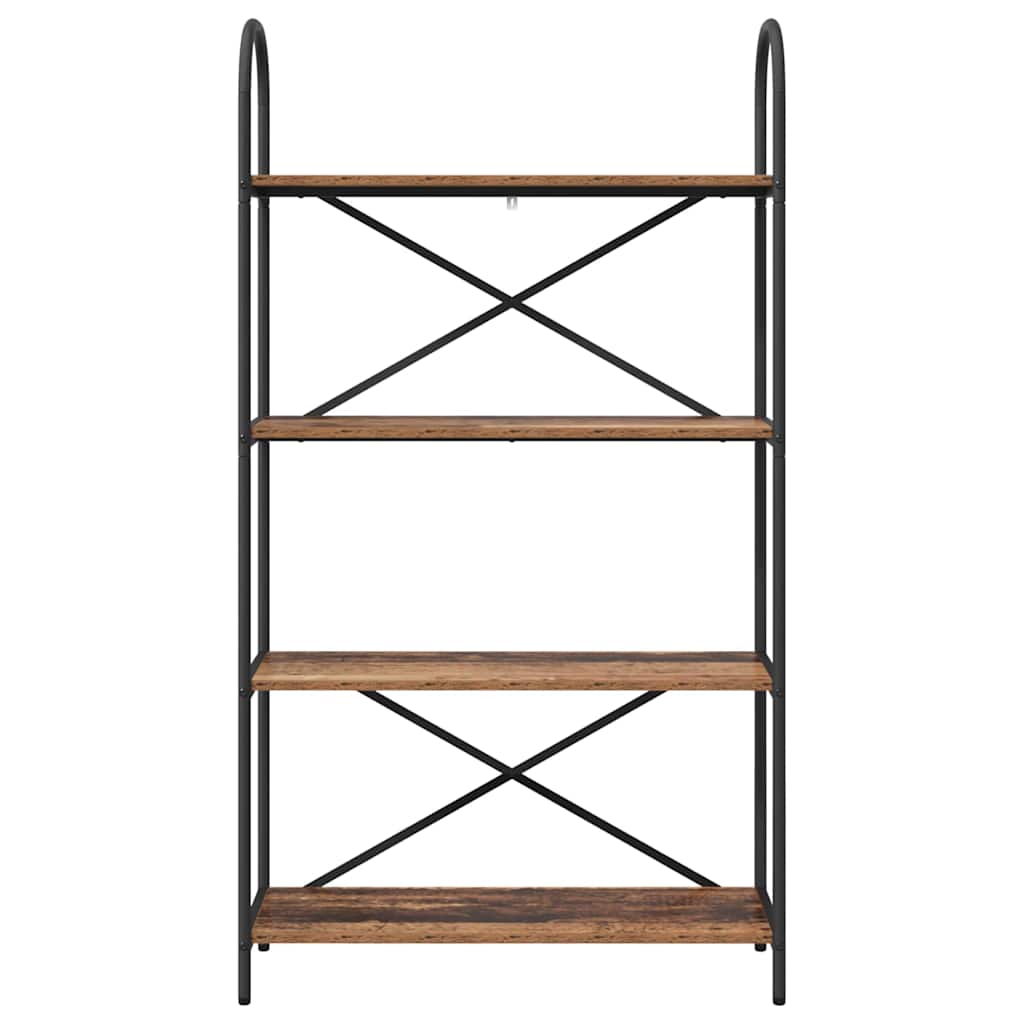 Raft pentru cărți Lemn vechi 80 x 30 x 146 cm Lemn compozit GartenMobel Dekor