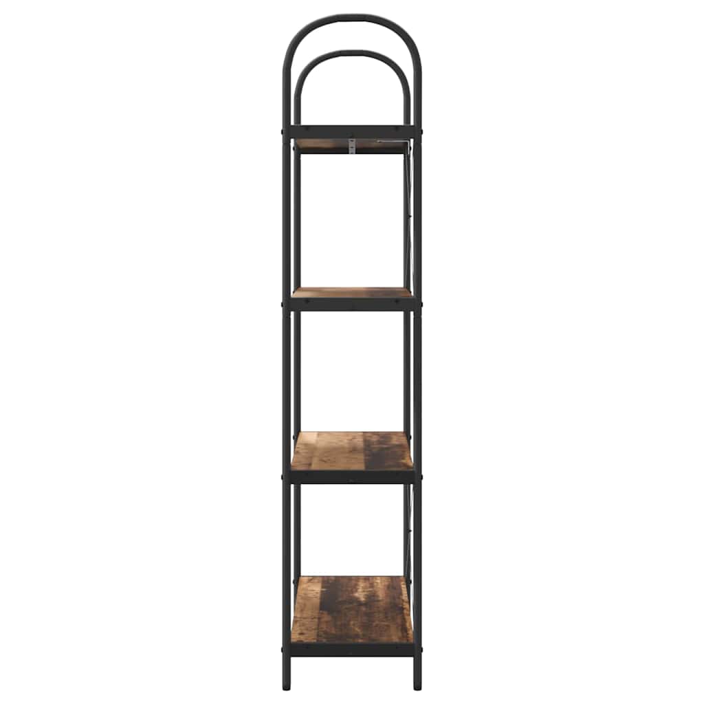 Raft pentru cărți Lemn vechi 80 x 30 x 146 cm Lemn compozit GartenMobel Dekor