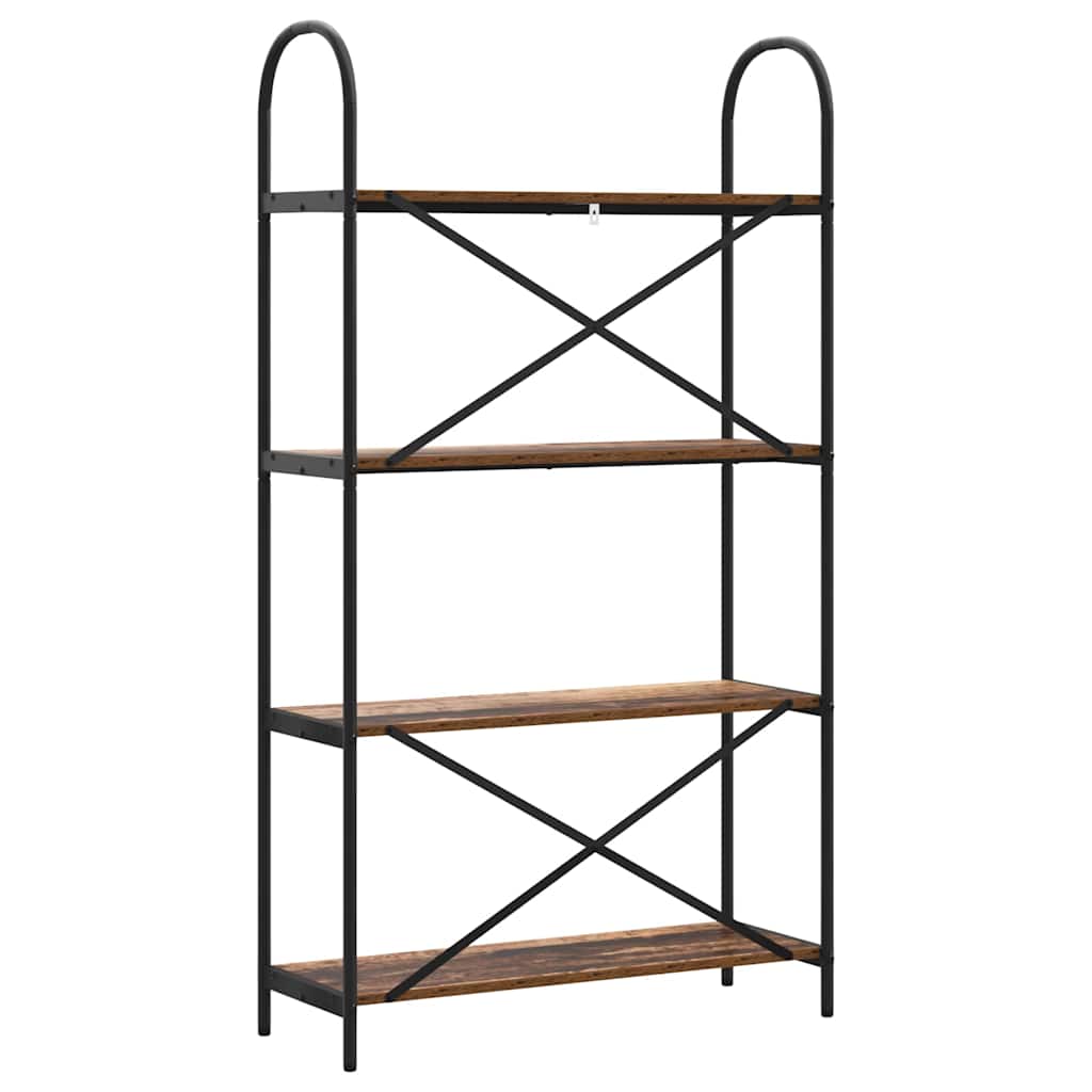 Raft pentru cărți Lemn vechi 80 x 30 x 146 cm Lemn compozit GartenMobel Dekor