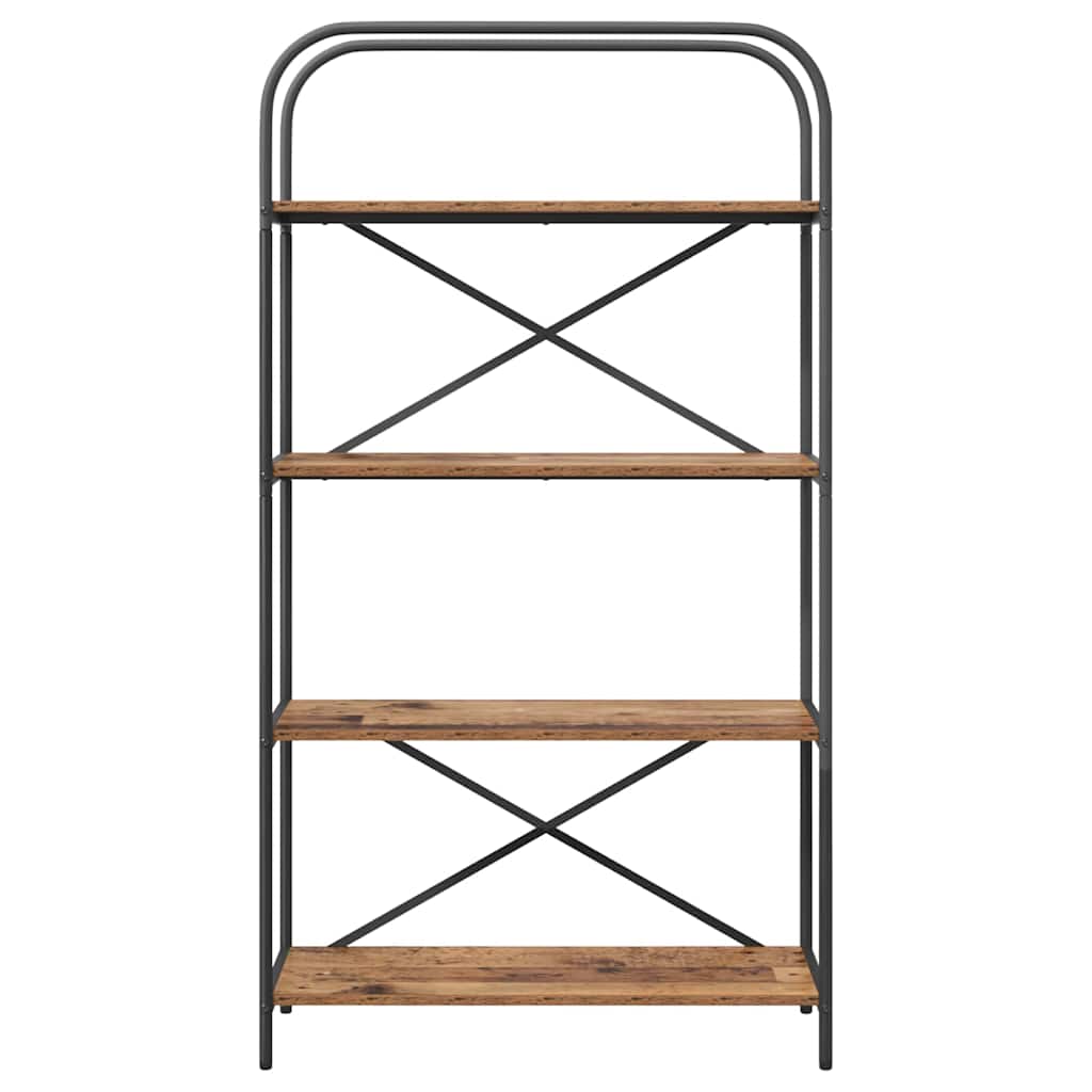 Raft pentru cărți Lemn vechi 80 x 30 x 146 cm Lemn compozit GartenMobel Dekor