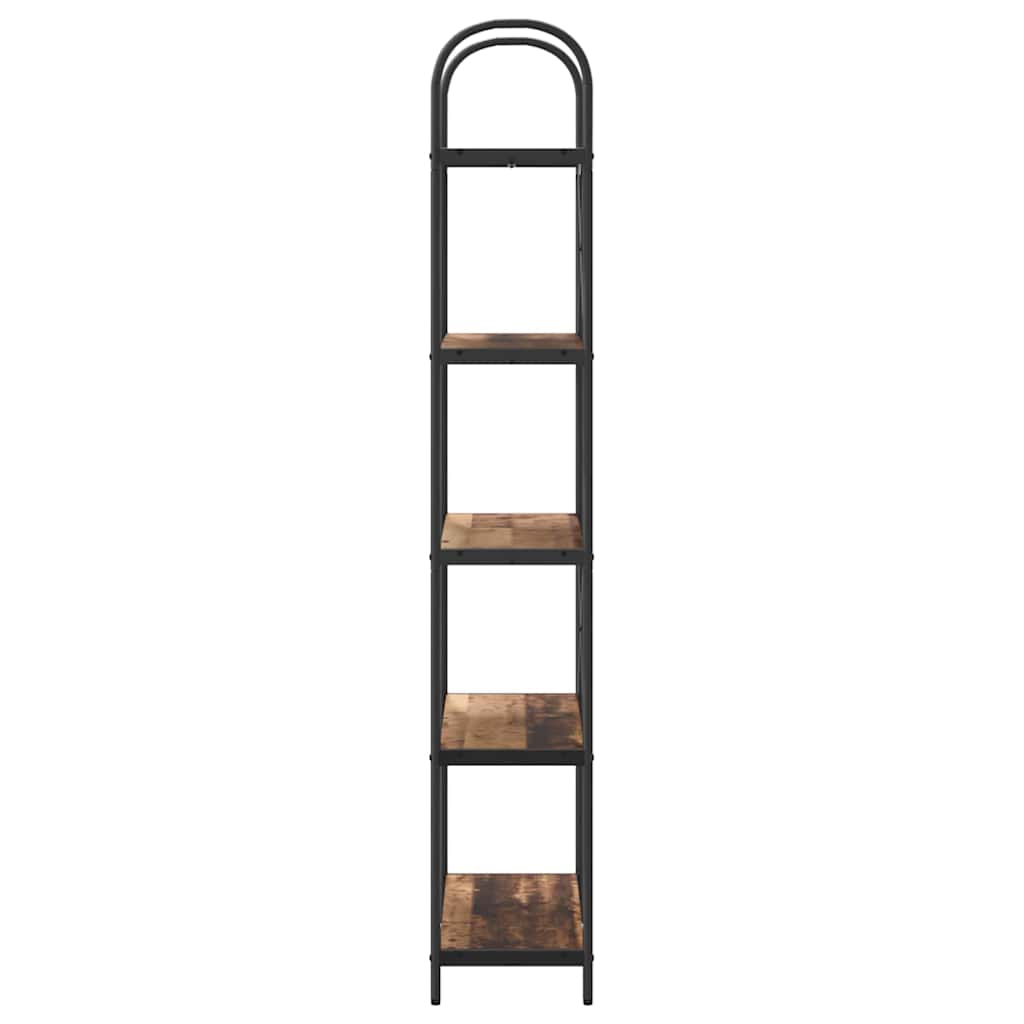 Raft pentru cărți Lemn vechi 80 x 30 x 183 cm Lemn compozit GartenMobel Dekor