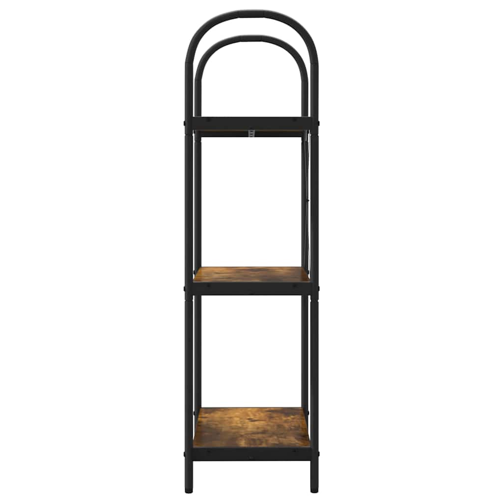 Raft pentru cărți Stejar afumat 60 x 30 x 109 cm Lemn compozit GartenMobel Dekor