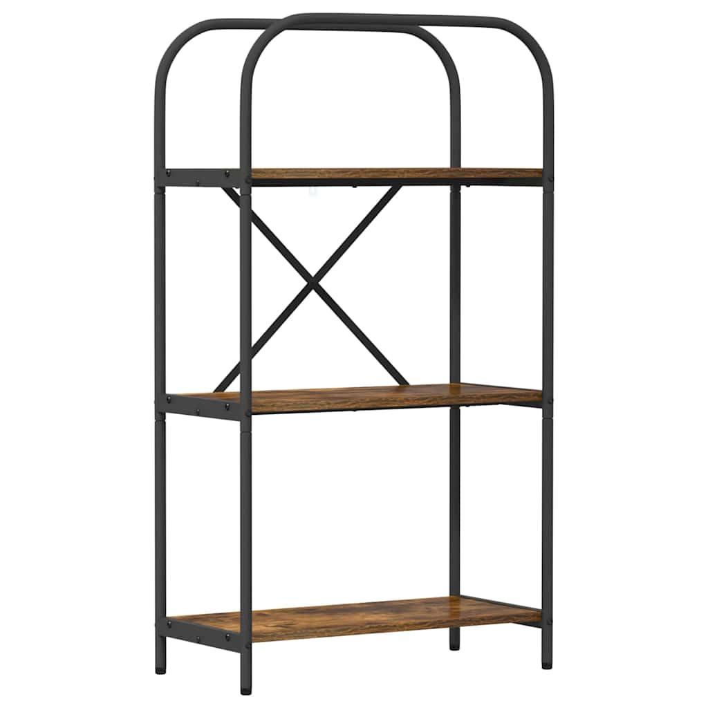 Raft pentru cărți Stejar afumat 60 x 30 x 109 cm Lemn compozit GartenMobel Dekor