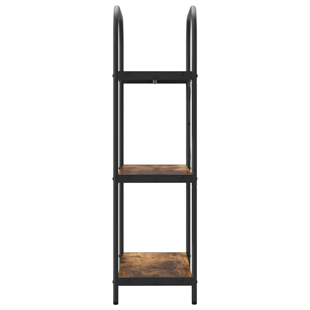 Raft pentru cărți Stejar afumat 60 x 30 x 109 cm Lemn compozit GartenMobel Dekor