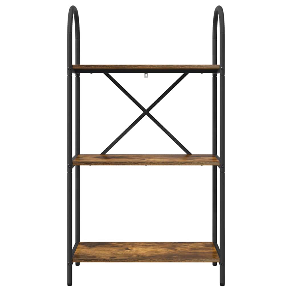 Raft pentru cărți Stejar afumat 60 x 30 x 109 cm Lemn compozit GartenMobel Dekor