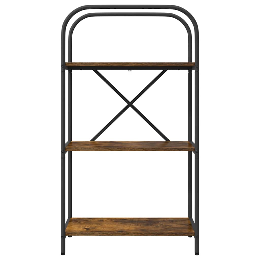 Raft pentru cărți Stejar afumat 60 x 30 x 109 cm Lemn compozit GartenMobel Dekor