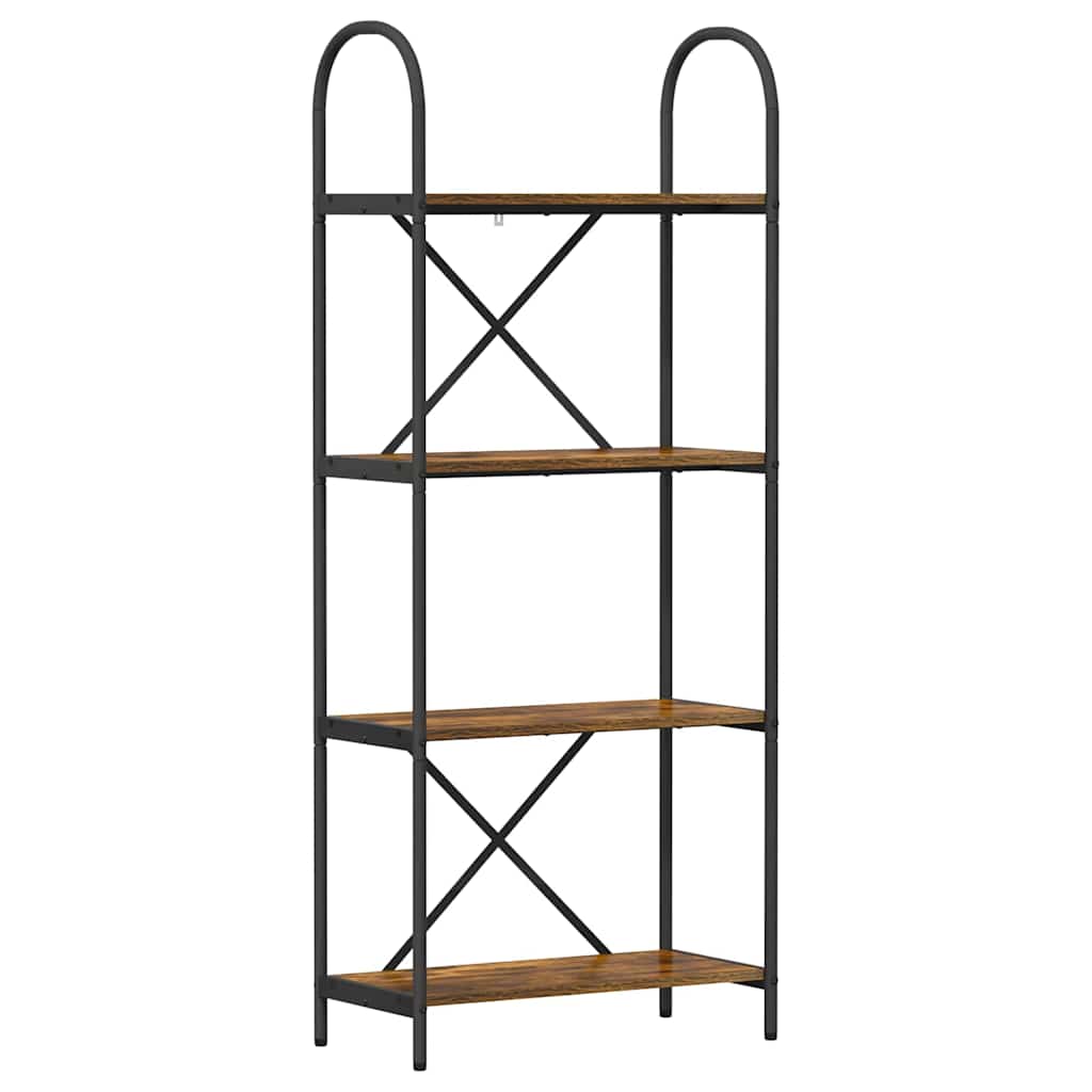 Raft pentru cărți Stejar afumat 60 x 30 x 146 cm Lemn compozit GartenMobel Dekor