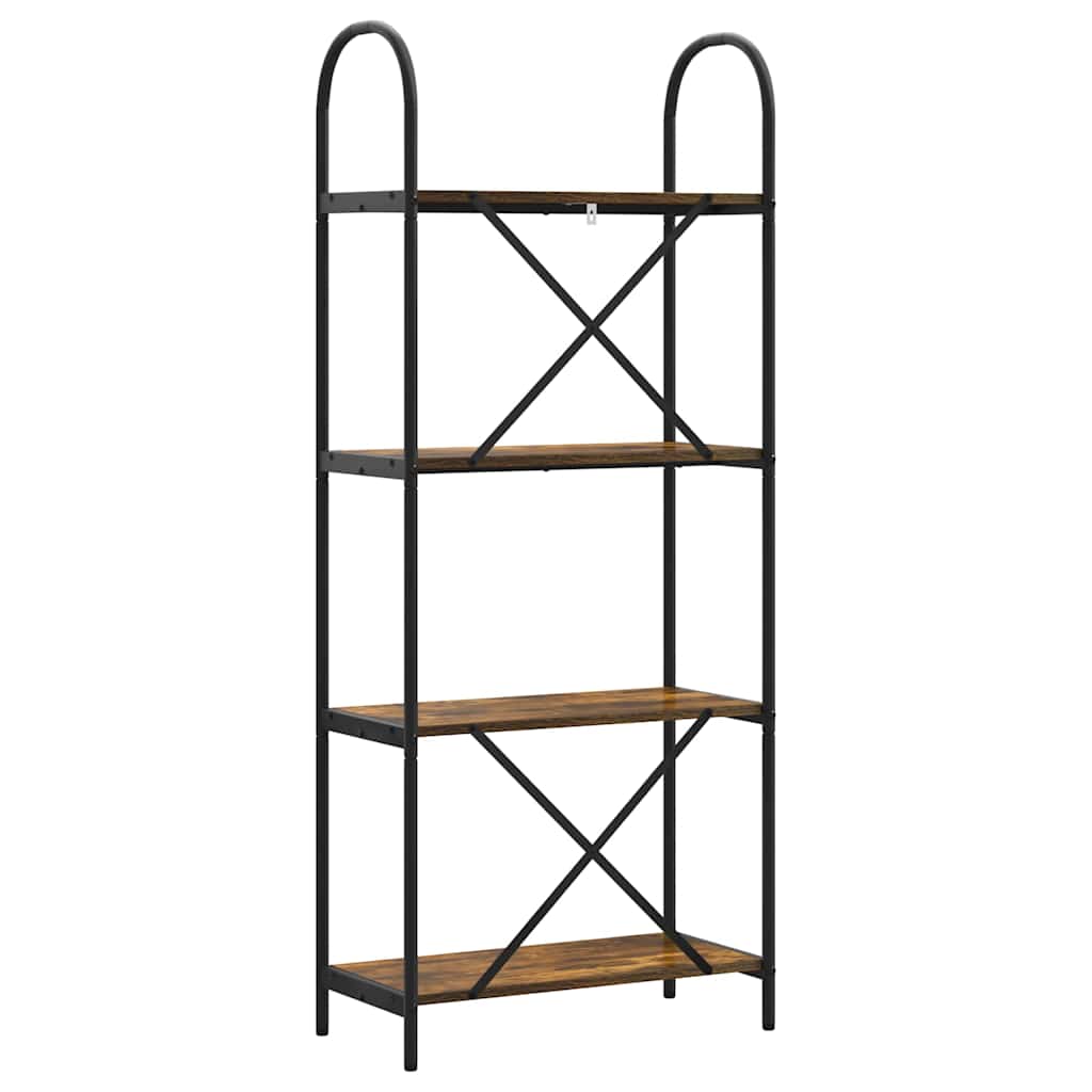 Raft pentru cărți Stejar afumat 60 x 30 x 146 cm Lemn compozit GartenMobel Dekor