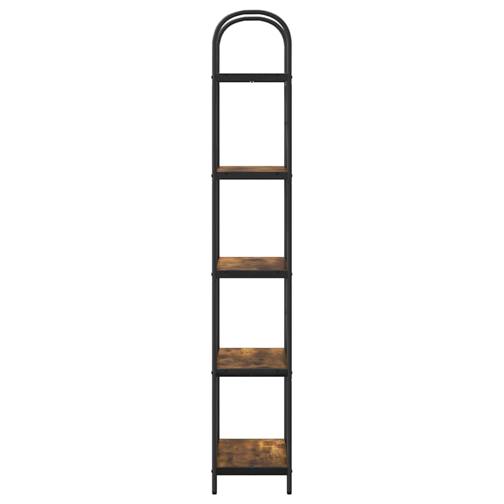 Raft pentru cărți Stejar afumat 60 x 30 x 183 cm Lemn compozit GartenMobel Dekor