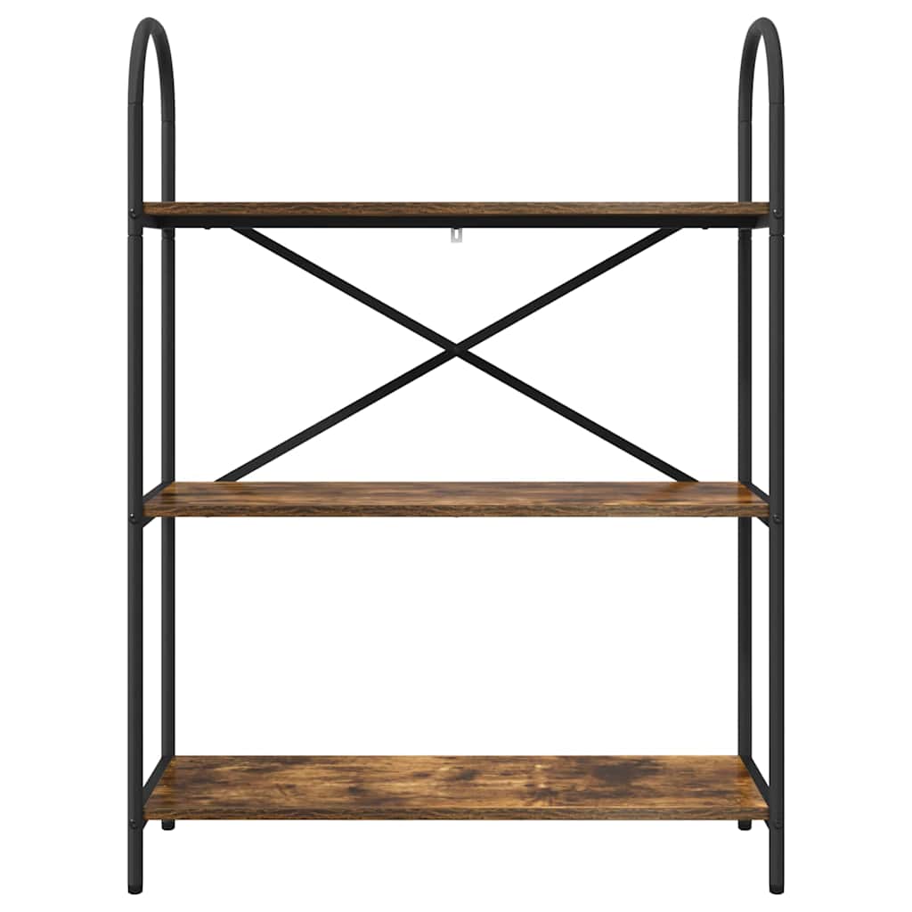 Raft pentru cărți Stejar afumat 80 x 30 x 109 cm Lemn compozit GartenMobel Dekor
