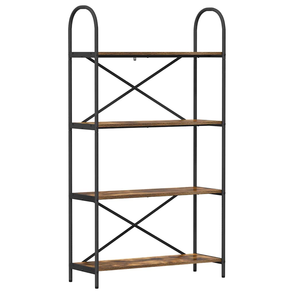 Raft pentru cărți Stejar afumat 80 x 30 x 146 cm Lemn compozit GartenMobel Dekor