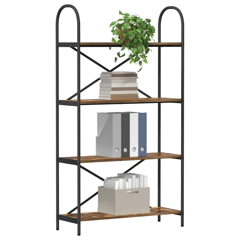 Raft pentru cărți Stejar afumat 80 x 30 x 146 cm Lemn compozit GartenMobel Dekor