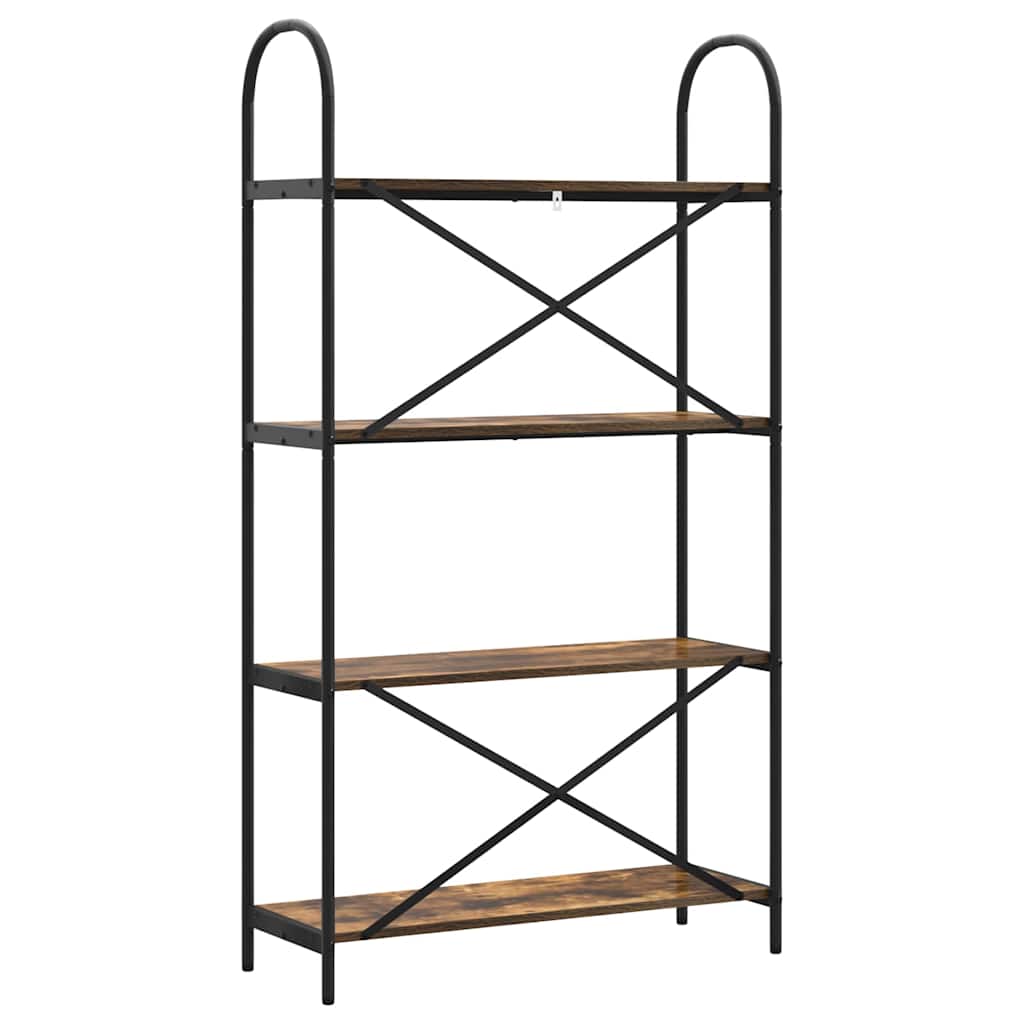 Raft pentru cărți Stejar afumat 80 x 30 x 146 cm Lemn compozit GartenMobel Dekor