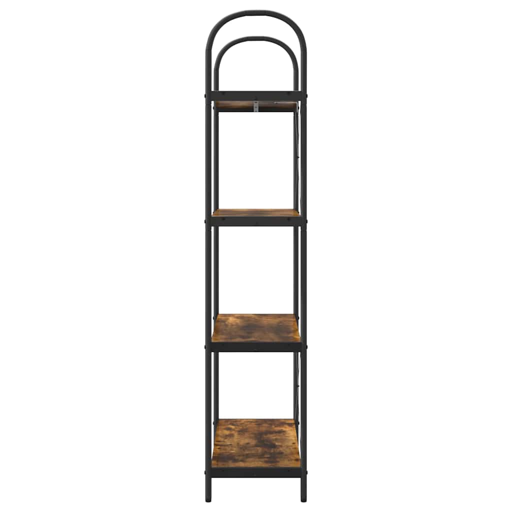 Raft pentru cărți Stejar afumat 80 x 30 x 146 cm Lemn compozit GartenMobel Dekor