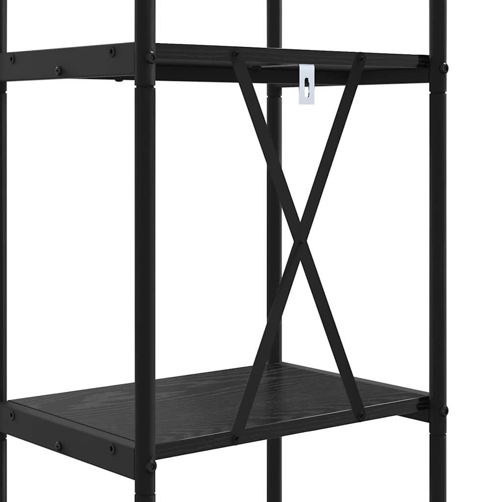 Raft pentru cărți Stejar negru 40 x 30 x 109 cm Lemn compozit GartenMobel Dekor