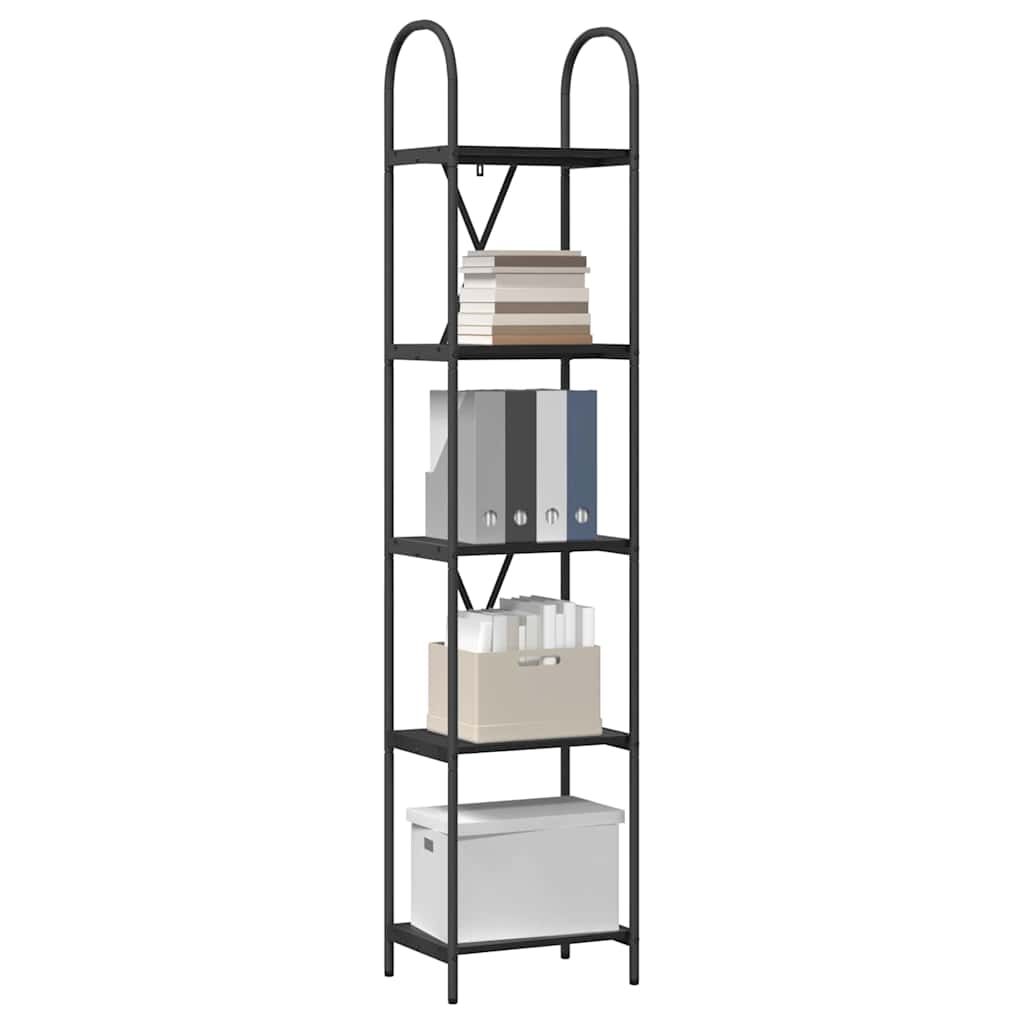 Raft pentru cărți Stejar negru 40 x 30 x 183 cm Lemn compozit GartenMobel Dekor