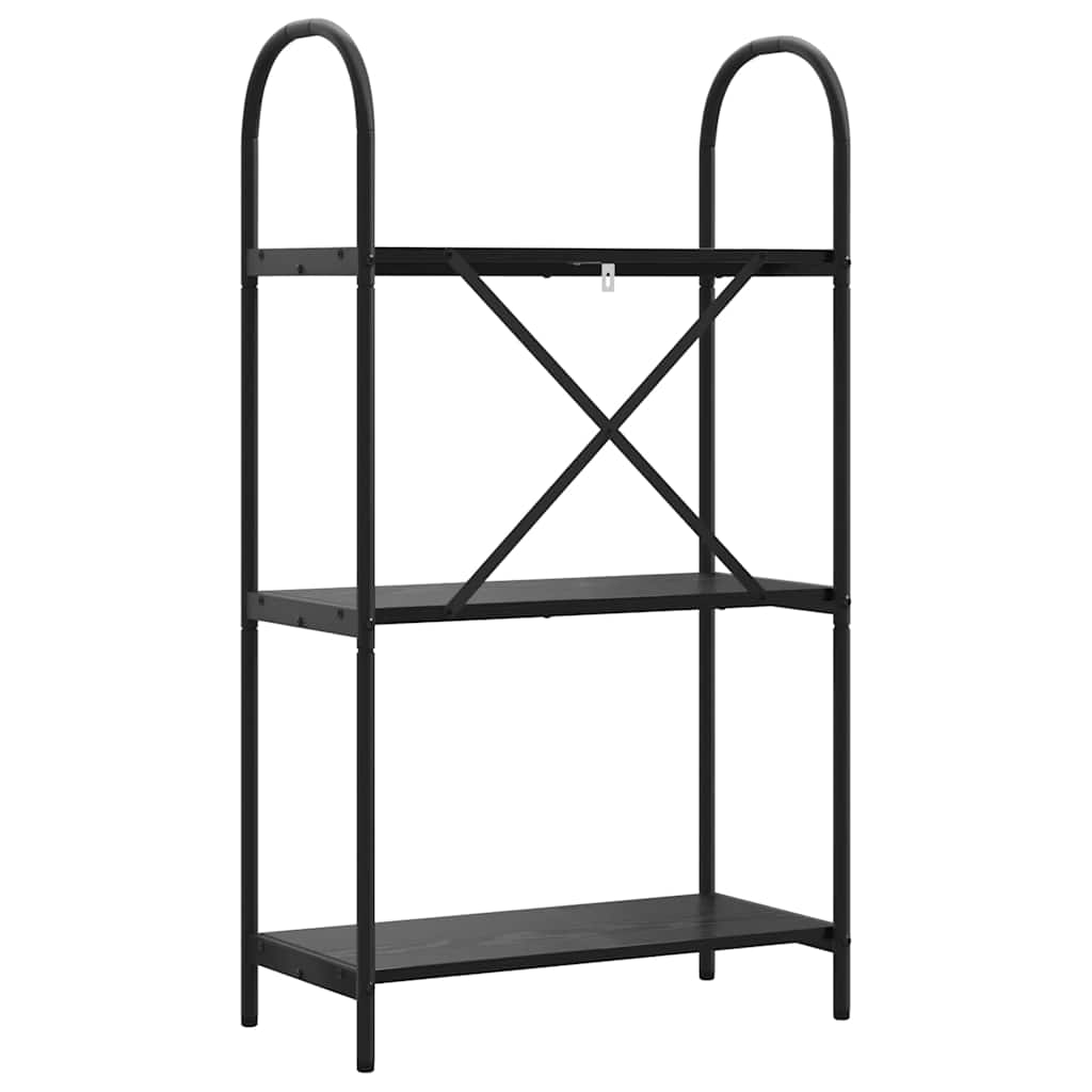Raft pentru cărți Stejar negru 60 x 30 x 109 cm Lemn compozit GartenMobel Dekor