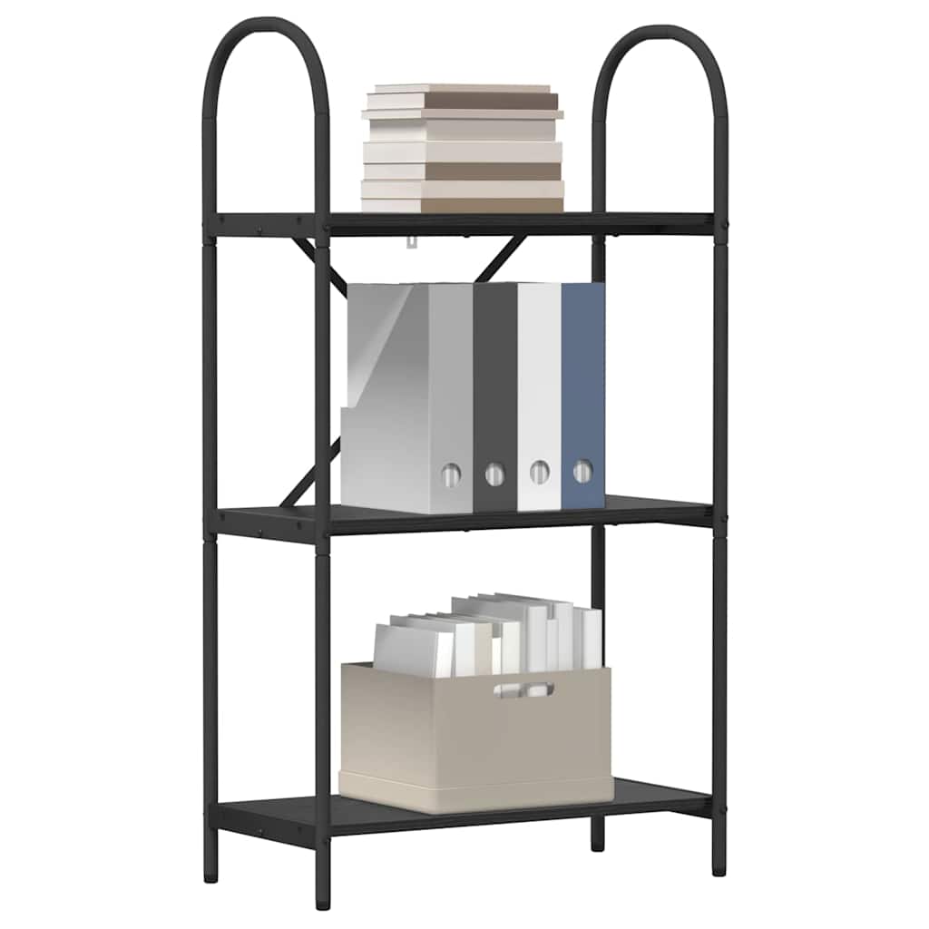 Raft pentru cărți Stejar negru 60 x 30 x 109 cm Lemn compozit GartenMobel Dekor