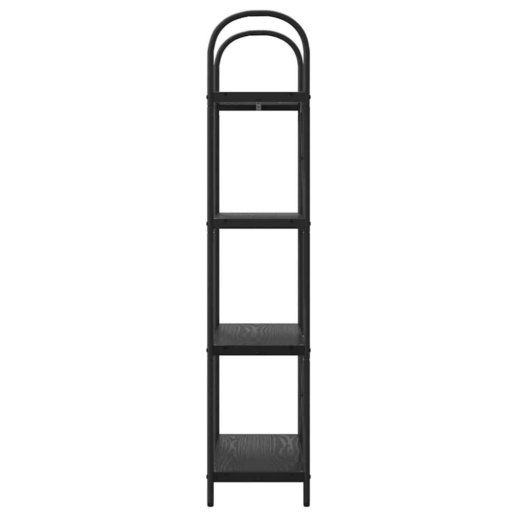 Raft pentru cărți Stejar negru 60 x 30 x 146 cm Lemn compozit GartenMobel Dekor