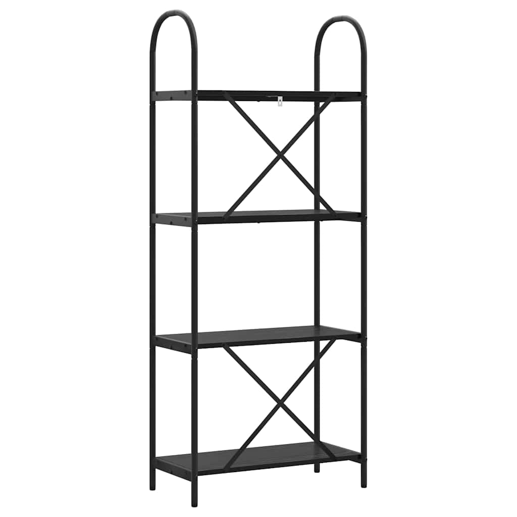 Raft pentru cărți Stejar negru 60 x 30 x 146 cm Lemn compozit GartenMobel Dekor