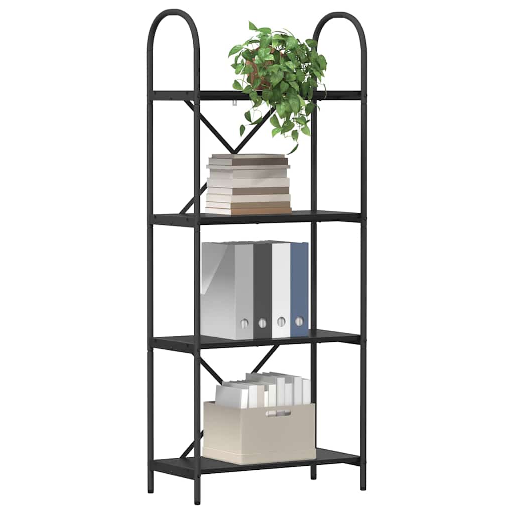 Raft pentru cărți Stejar negru 60 x 30 x 146 cm Lemn compozit GartenMobel Dekor