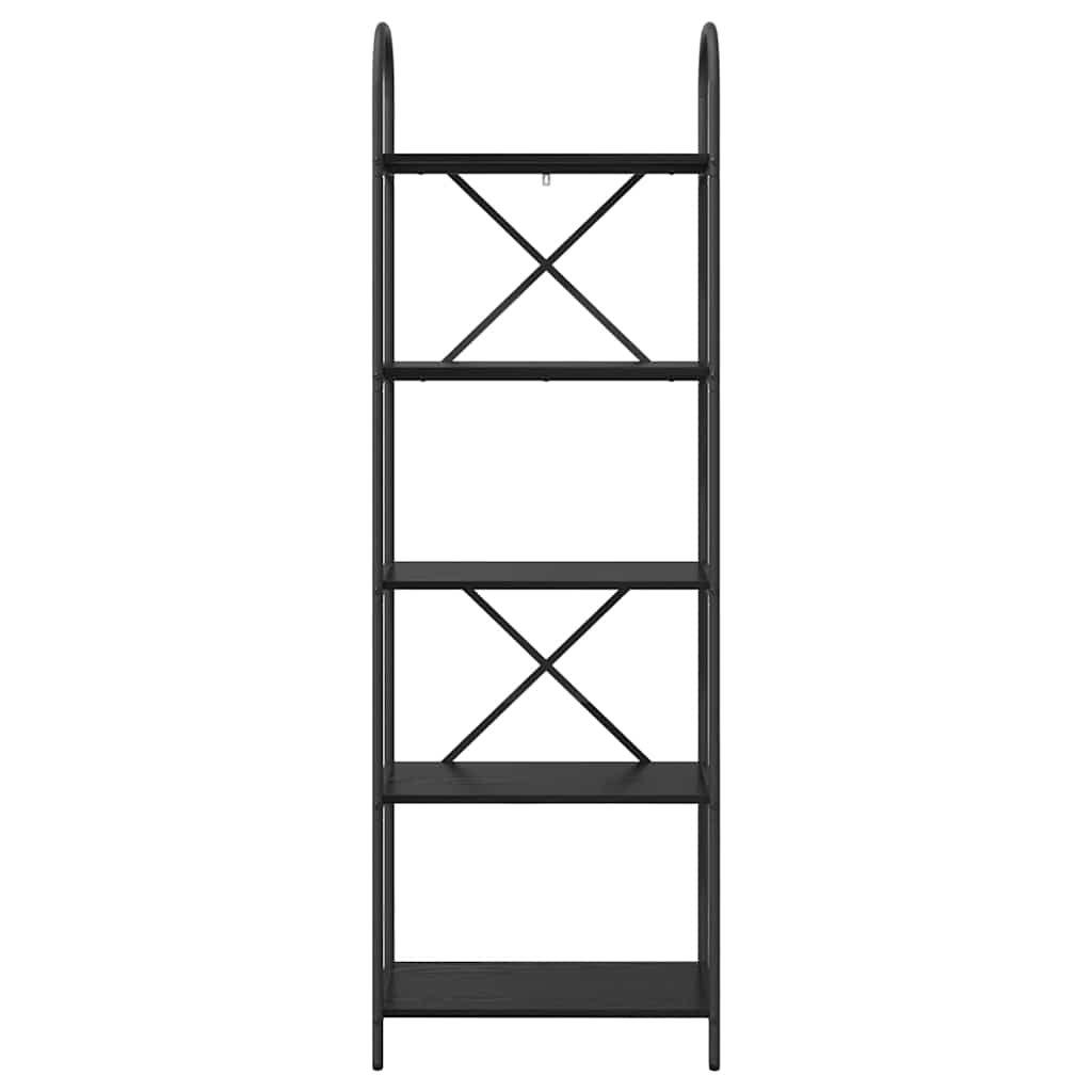 Raft pentru cărți Stejar negru 60 x 30 x 183 cm Lemn compozit GartenMobel Dekor