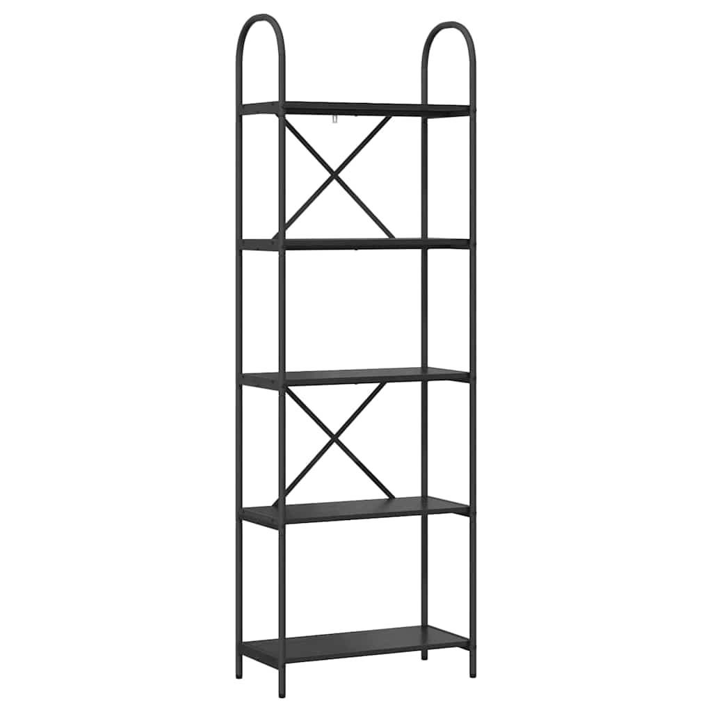 Raft pentru cărți Stejar negru 60 x 30 x 183 cm Lemn compozit GartenMobel Dekor