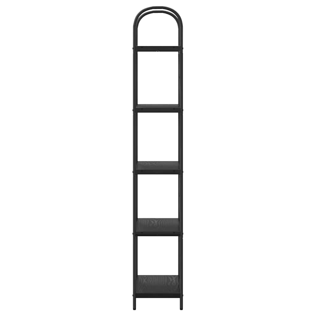 Raft pentru cărți Stejar negru 60 x 30 x 183 cm Lemn compozit GartenMobel Dekor
