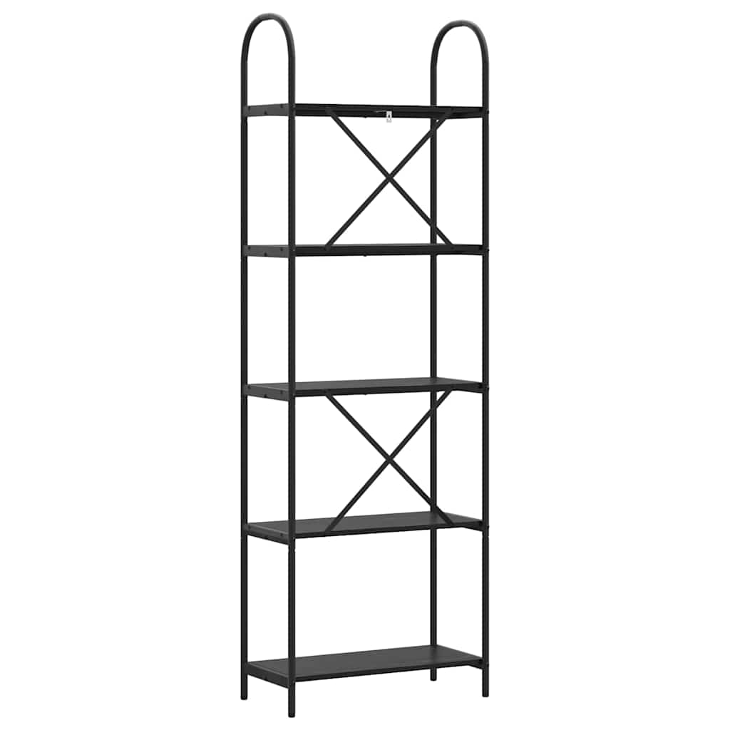 Raft pentru cărți Stejar negru 60 x 30 x 183 cm Lemn compozit GartenMobel Dekor