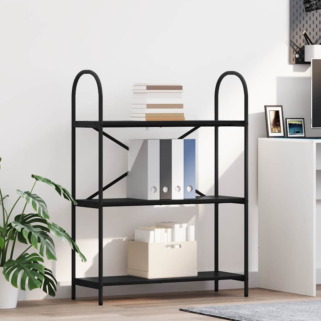Raft pentru cărți Stejar negru 80 x 30 x 109 cm Lemn compozit GartenMobel Dekor