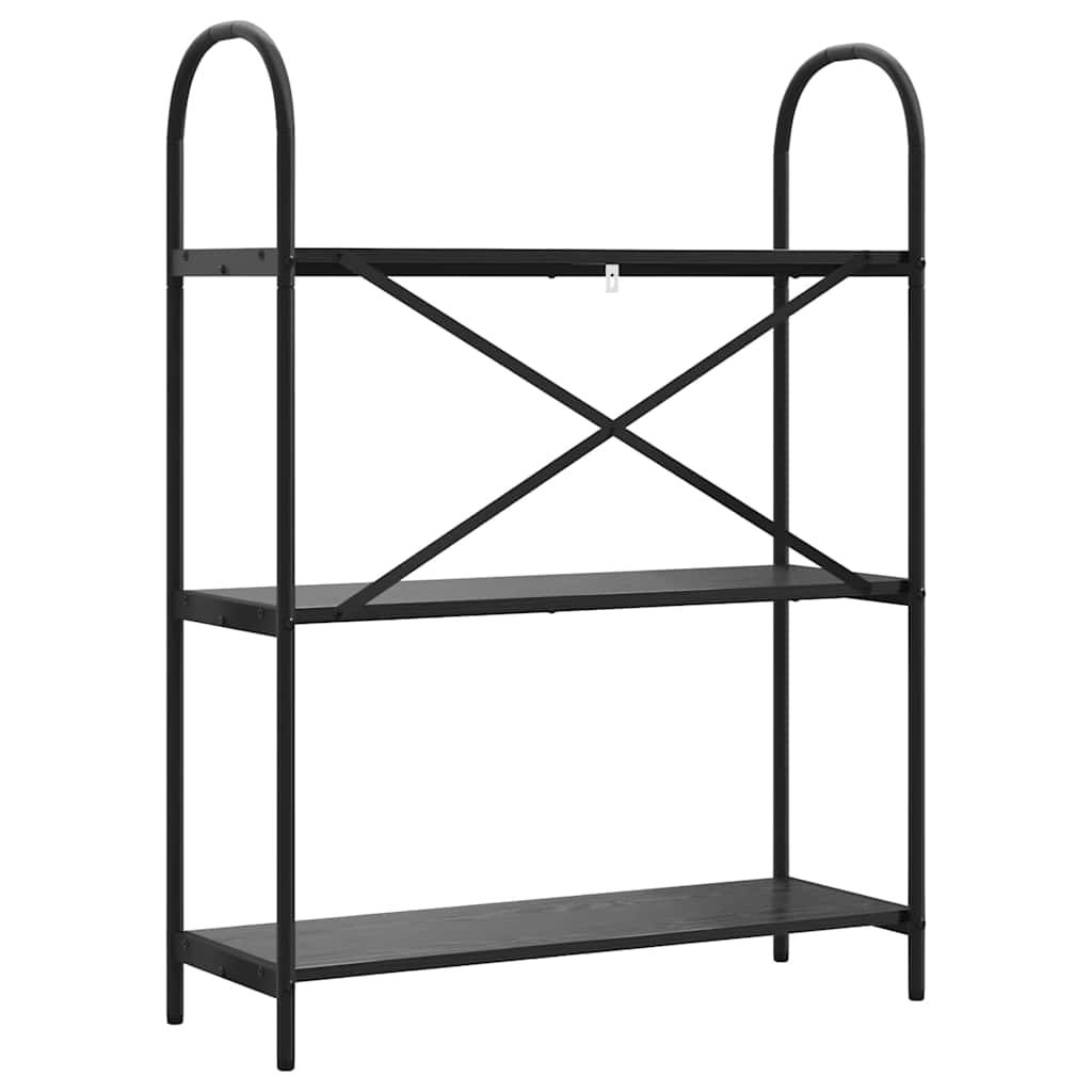 Raft pentru cărți Stejar negru 80 x 30 x 109 cm Lemn compozit GartenMobel Dekor