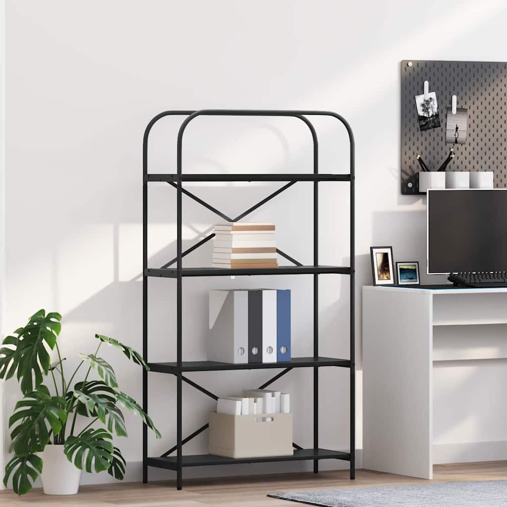 Raft pentru cărți Stejar negru 80 x 30 x 146 cm Lemn compozit GartenMobel Dekor
