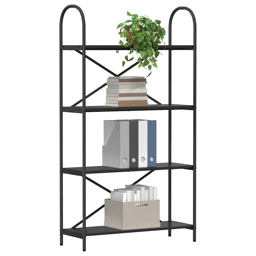 Raft pentru cărți Stejar negru 80 x 30 x 146 cm Lemn compozit GartenMobel Dekor
