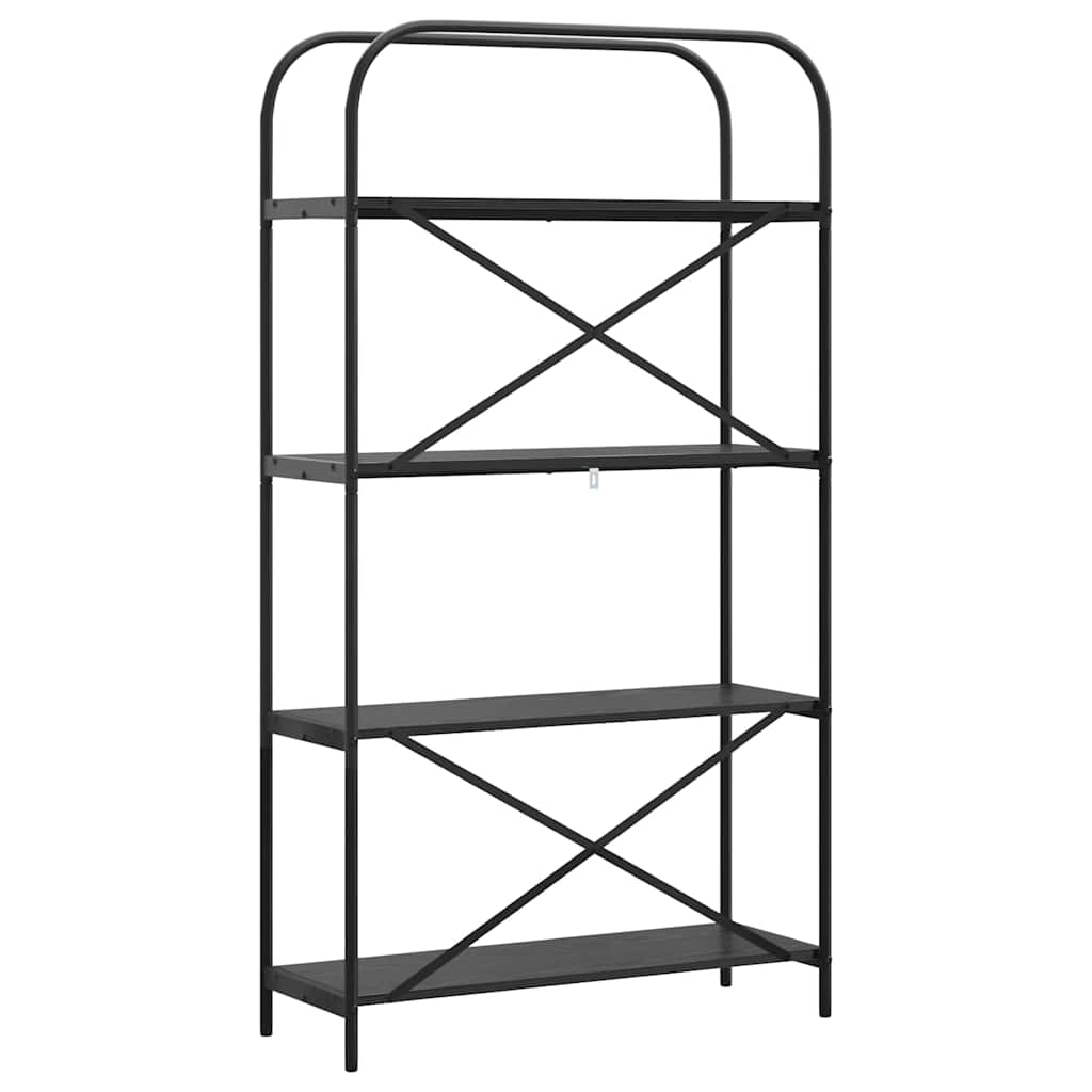 Raft pentru cărți Stejar negru 80 x 30 x 146 cm Lemn compozit GartenMobel Dekor