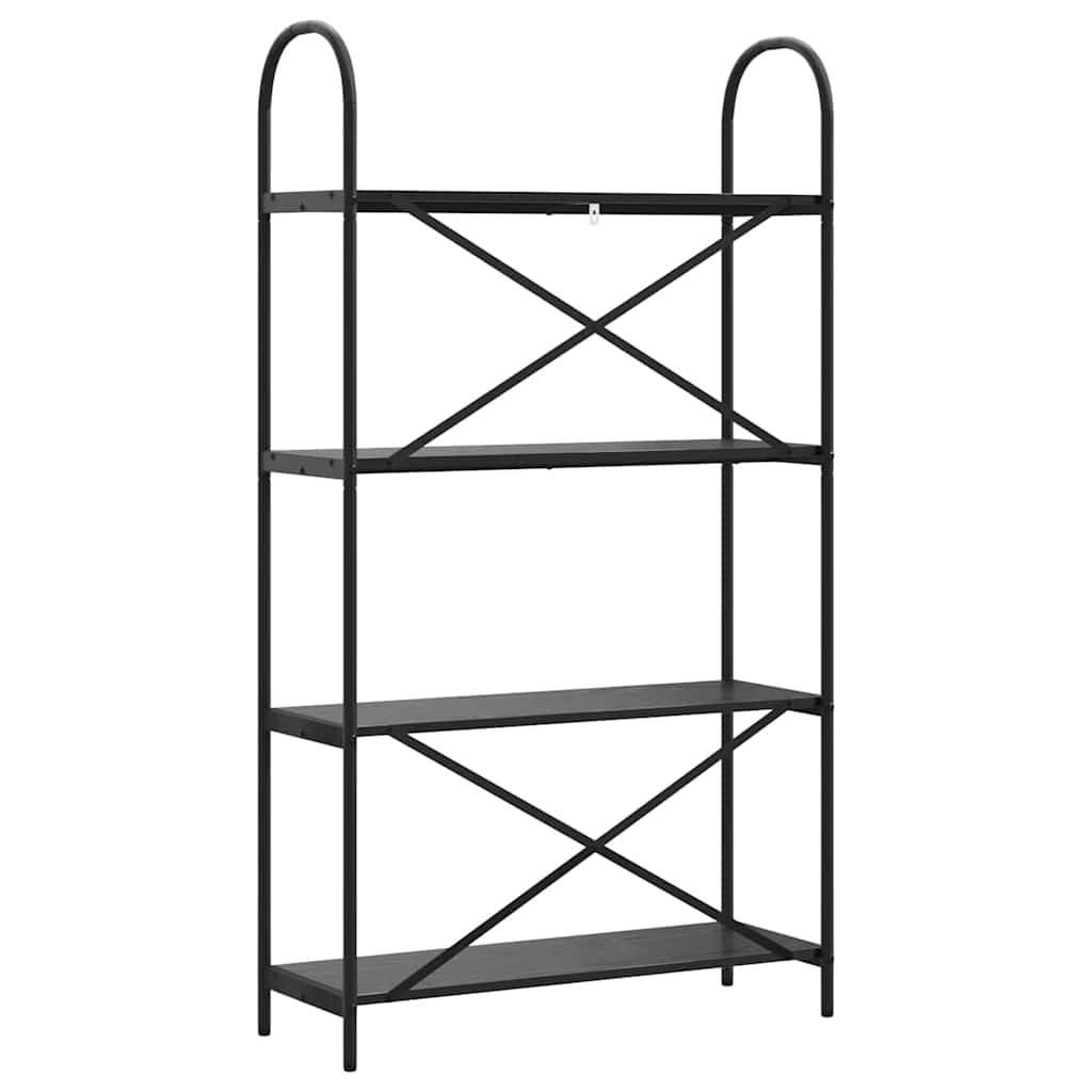 Raft pentru cărți Stejar negru 80 x 30 x 146 cm Lemn compozit GartenMobel Dekor