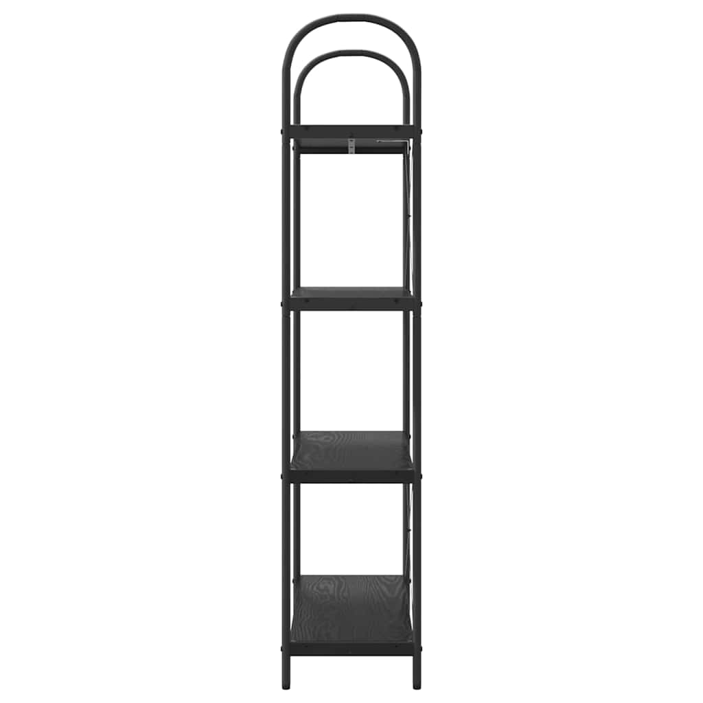 Raft pentru cărți Stejar negru 80 x 30 x 146 cm Lemn compozit GartenMobel Dekor