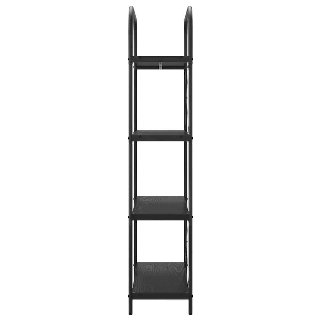 Raft pentru cărți Stejar negru 80 x 30 x 146 cm Lemn compozit GartenMobel Dekor