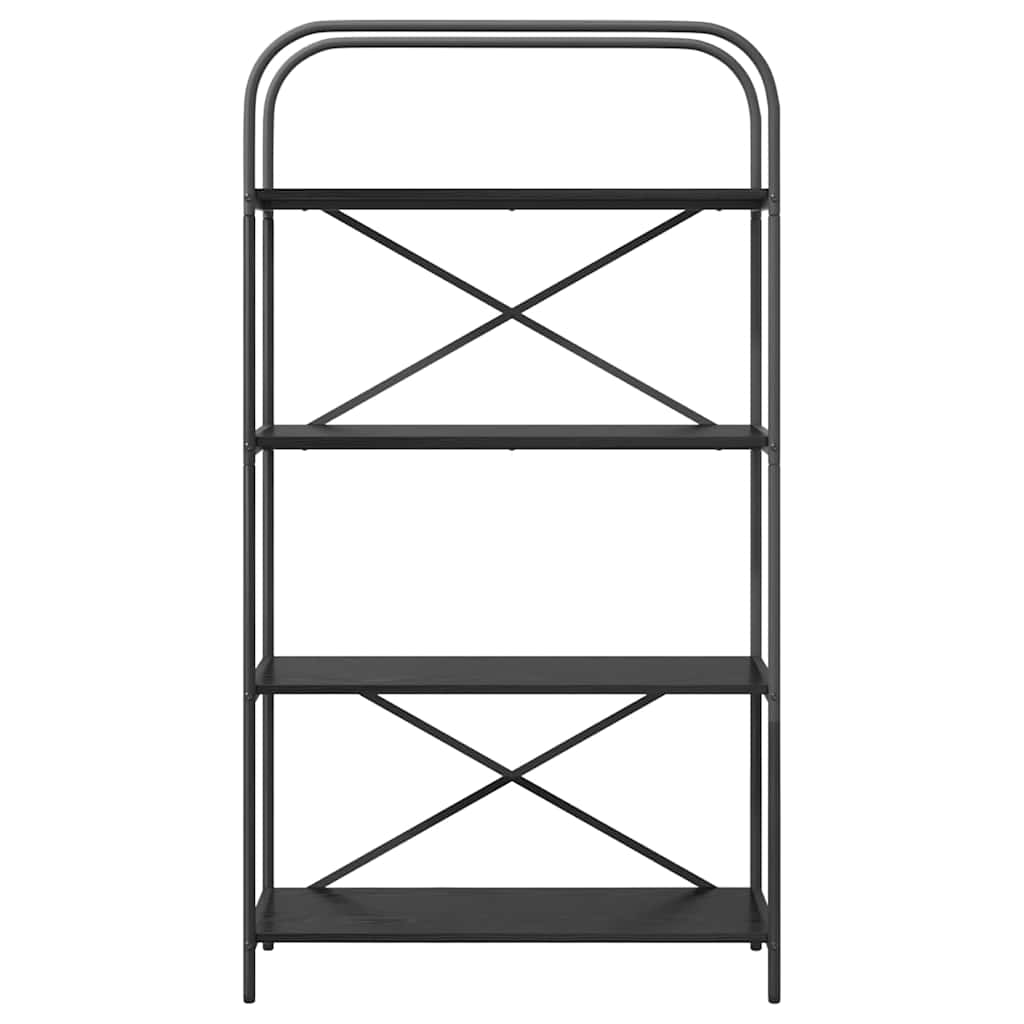 Raft pentru cărți Stejar negru 80 x 30 x 146 cm Lemn compozit GartenMobel Dekor