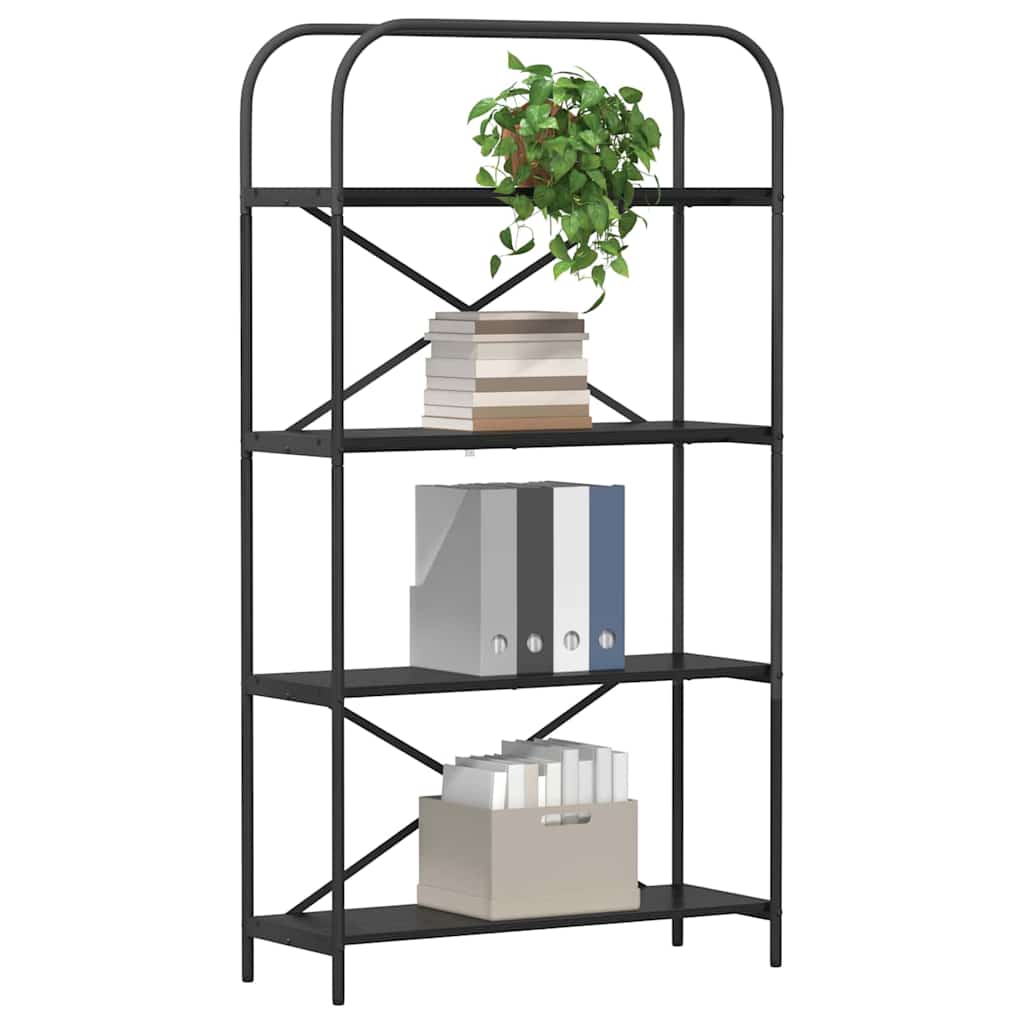 Raft pentru cărți Stejar negru 80 x 30 x 146 cm Lemn compozit GartenMobel Dekor