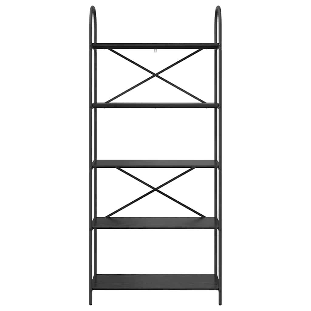Raft pentru cărți Stejar negru 80 x 30 x 183 cm Lemn compozit GartenMobel Dekor