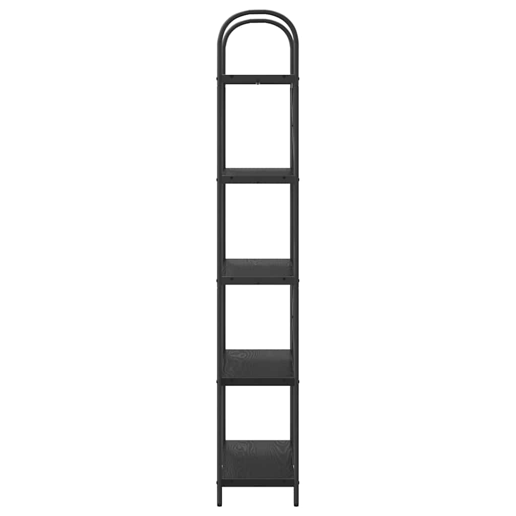Raft pentru cărți Stejar negru 80 x 30 x 183 cm Lemn compozit GartenMobel Dekor