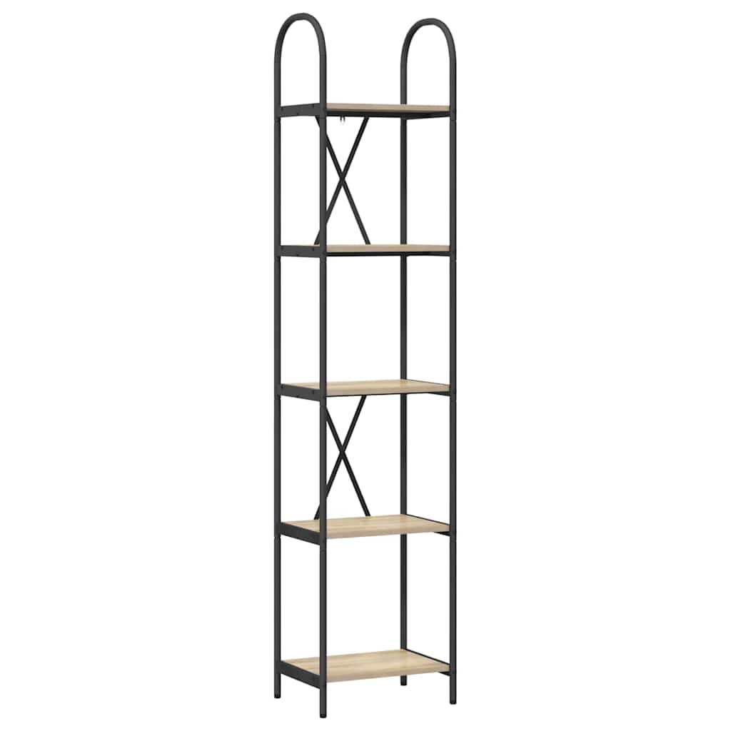 Raft pentru cărți Stejar sonoma 40 x 30 x 183 cm Lemn compozit GartenMobel Dekor