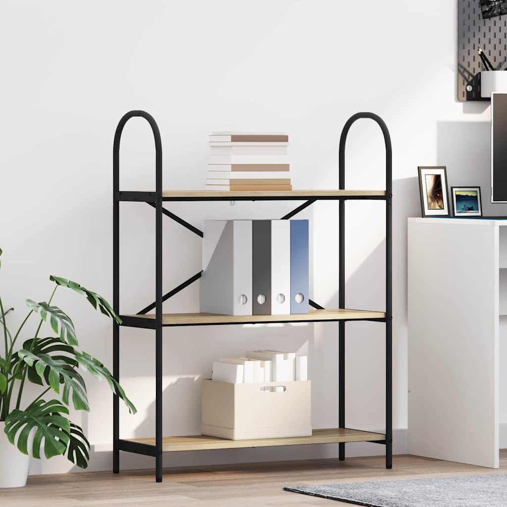 Raft pentru cărți Stejar sonoma 80 x 30 x 109 cm Lemn compozit GartenMobel Dekor