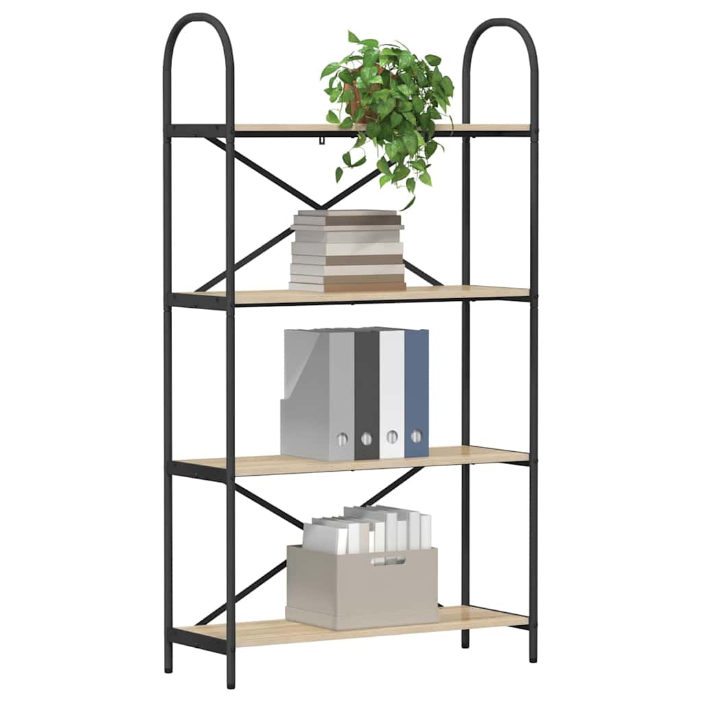 Raft pentru cărți Stejar sonoma 80 x 30 x 146 cm Lemn compozit GartenMobel Dekor