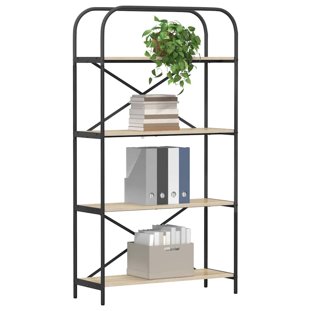 Raft pentru cărți Stejar sonoma 80 x 30 x 146 cm Lemn compozit GartenMobel Dekor