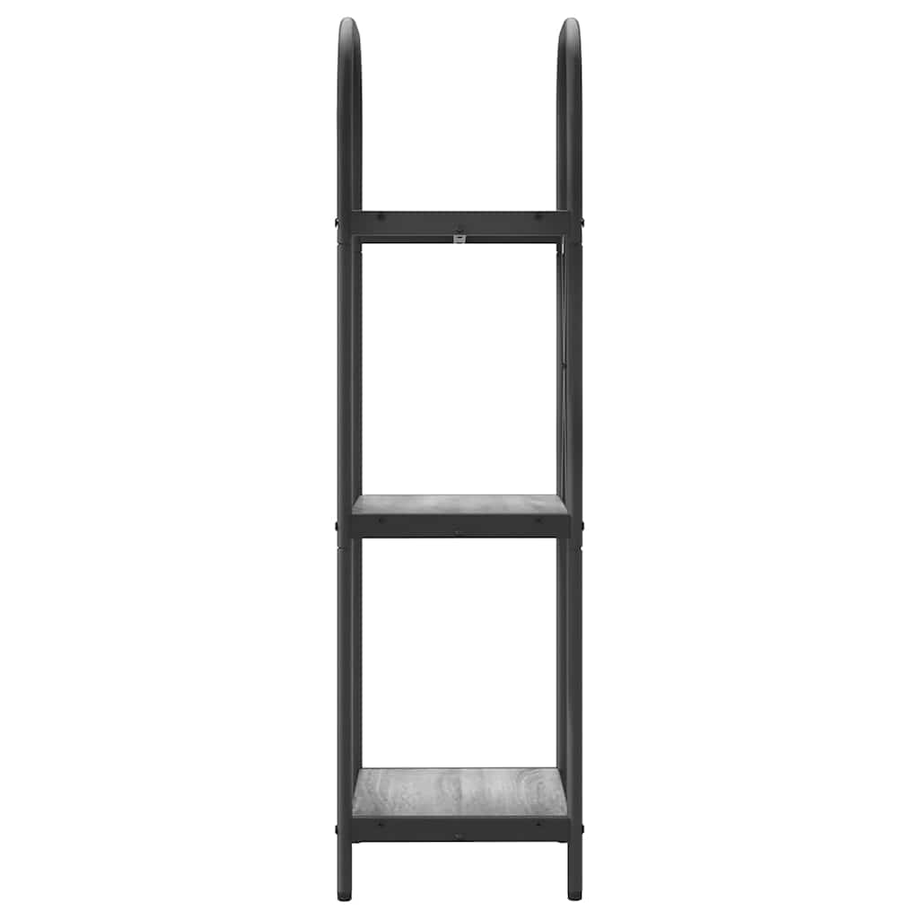 Raft pentru cărți sonoma gri 40 x 30 x 109 cm Lemn compozit GartenMobel Dekor