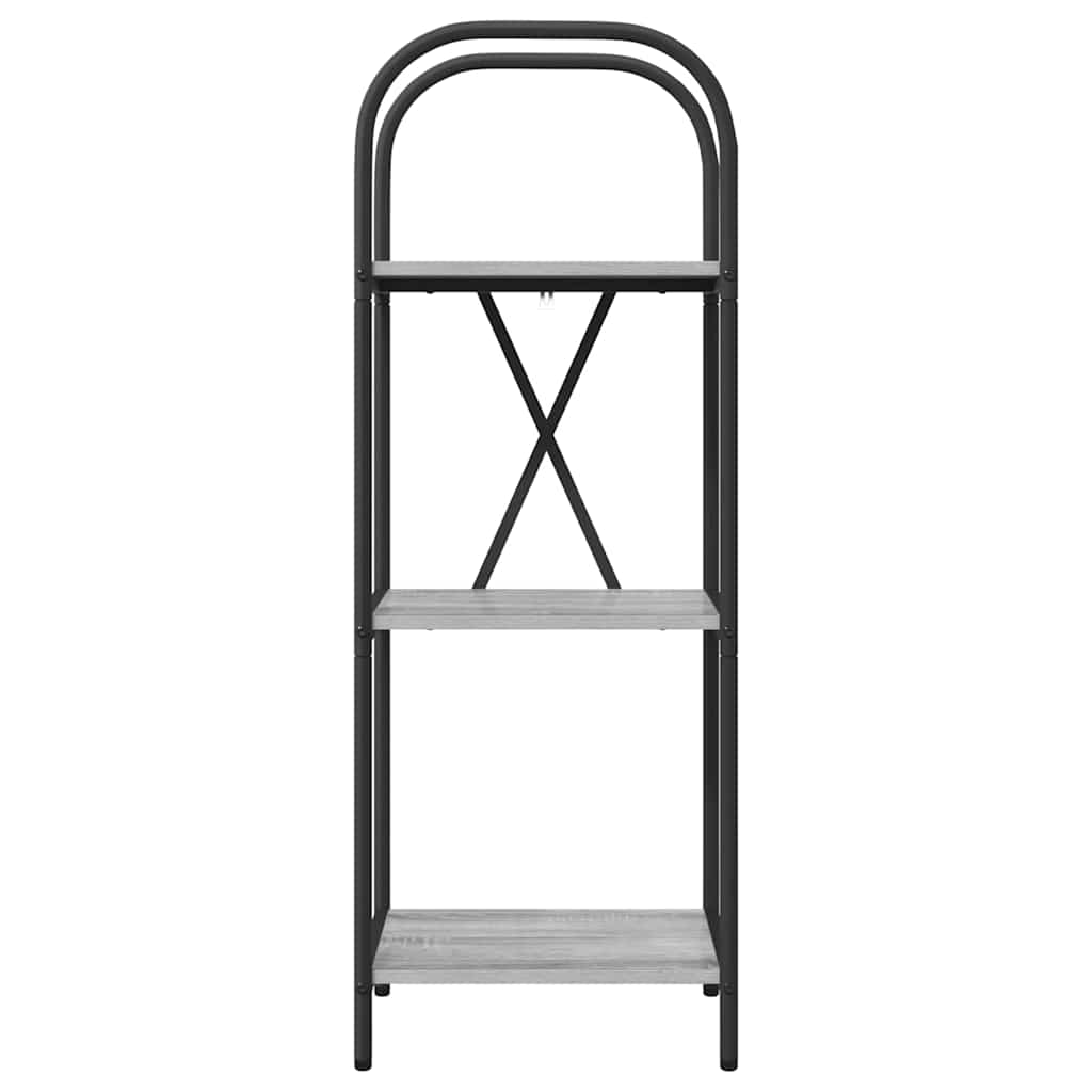 Raft pentru cărți sonoma gri 40 x 30 x 109 cm Lemn compozit GartenMobel Dekor