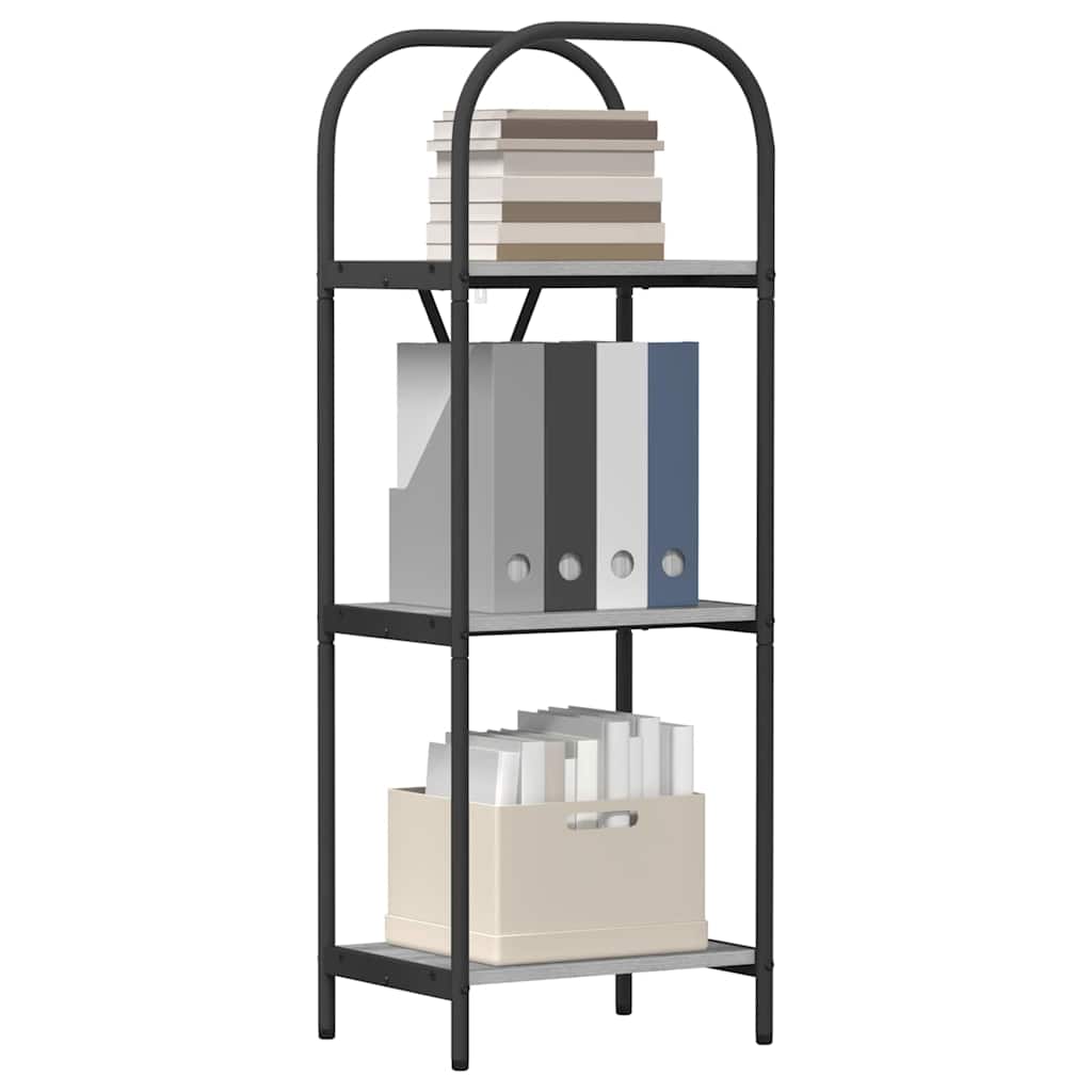 Raft pentru cărți sonoma gri 40 x 30 x 109 cm Lemn compozit GartenMobel Dekor